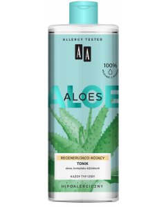 AA ALOES 100% aloe vera extract Tonik regenerująco-kojący 400 ml