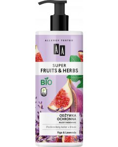 AA SUPER FRUITS&HERBS Odżywka ochronna włosy farbowane figa&lawenda 500 ml