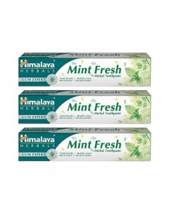 ZESTAW Himalaya Herbals Herbal Toothpaste Mint Fresh ziołowa pasta do zębów 75ml 3 SZTUKI