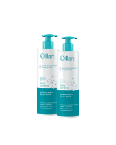 Oillan Skin Control wygładzający żel do mycia 400 ml  2 szt.