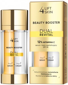 Lift4Skin Beauty Booster Dual Revital 12% WITAMINA C Serum + krem rewitalizujący SPF 30+ 2x15 ml