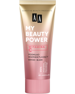 AA MY BEAUTY POWER Rozświetlający podkład 01 Vanilla 30 ml