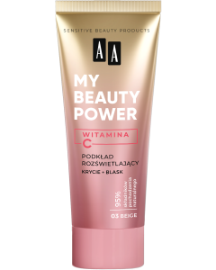 AA MY BEAUTY POWER Rozświetlający podkład 03 Beige 30 ml