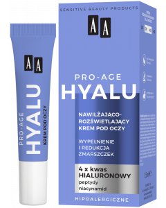 AA Hyalu Pro Age Nawilżająco-rozświetlający krem pod oczy 15 ml