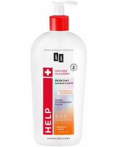 AA Help Płyn 2w1 Shower & Bath łagodząco-ochronny 400 ml