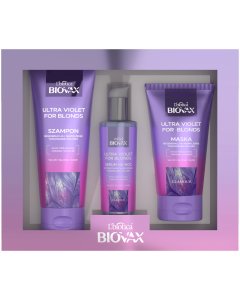 Zestaw kosmetyków BIOVAX Ultra Violet Szampon, serum na noc, maska
