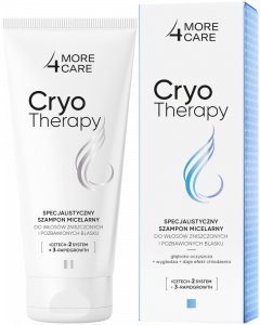 More4Care Cryotherapy Specjalistyczny szampon micelarny do włosów zniszczonych 200 ml