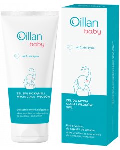 OILLAN Baby Żel 3w1 do kąpieli, mycia ciała i włosów 200 ml