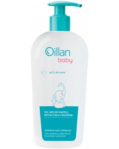 OILLAN Baby Żel 3w1 do kąpieli, mycia ciała i włosów 750 ml