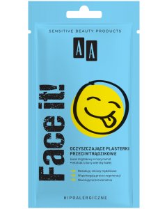 AA Face It! Oczyszczające plasterki przeciwtrądzikowe 24 szt.