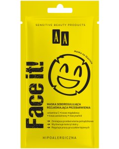 AA Face It! Maska seboregulująca rozjaśniająca przebarwienia 18 ml