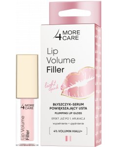 MORE4CARE Lip Volume Filler Błyszczyk-serum powiększający usta light pink 4,8 g