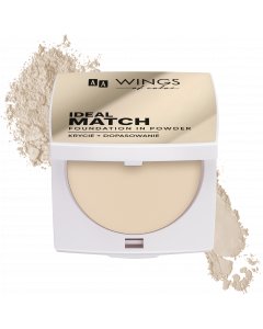 AA WINGS OF COLOR Ideal Match Foundation In Powder Wielofunkcyjny podkład w pudrze Light 8,5 g