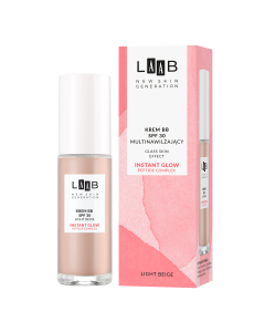 AA LAAB Glass Skin Multinawilżający krem BB SPF30 Light Beige 30 ml