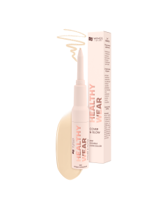 AA Wings Of Color Healthy Wear Double Concealer Cover&Glow Korektor 2w1 300 Ivory 0,2 g  + 7 g