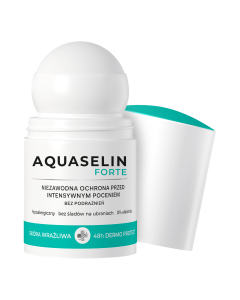 Aquaselin Forte Antyperspirant-kuracja przeciw intensywnej potliwości skóra wrażliwa w kulce 50 ml