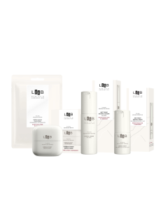 Zestaw AA LAAB Dermostimulating krem + serum + krem na okolice oczu i ust + maska w płachcie