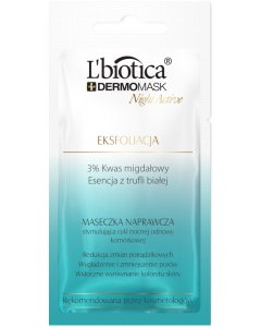 L'BIOTICA Dermomask Night Active Eksfoliacja 12 ml