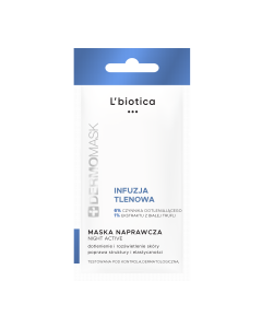L'BIOTICA Dermomask Night Active Infuzja Tlenowa 12 ml