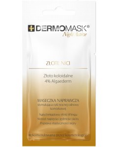 L'BIOTICA Dermomask Night Active Złote Nici 12 ml