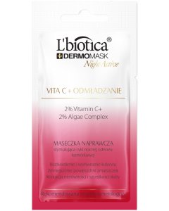 L'BIOTICA Dermomask Night Active Vita C+ Odmładzanie 12 ml