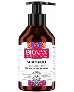 Biovax Limited Regenerujący szampon micelarny Japońska wiśnia & Mleko migdałowe 200 ml