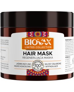 Biovax Limited Regenerująca maska Jaśmin indyjski & Mleko kokosowe 250 ml