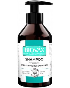 BIOVAX Intensywnie regenerujący szampon do włosów słabych ze skłonnością do wypadania 200 ml 
