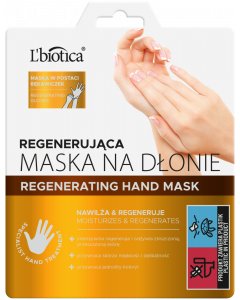 L'BIOTICA Maska regenerująca na dłonie w postaci nasączonych rękawiczek 1 para
