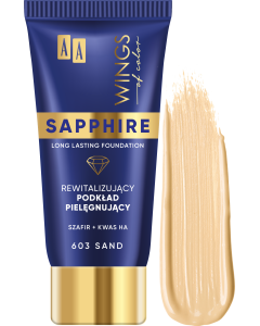 AA WINGS OF COLOR Sapphire Rewitalizujący Podkład Pielęgnujący Szafir i Kwas Ha 603 Sand 30 ml