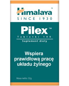 Himalaya Pilex wspomaga prawidłowe funkcjonowanie układu żylnego 100 szt.