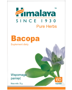 Himalaya Bacopa - wspomaga pamięć i lepszą koncentrację 60 szt.