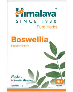 Himalaya Boswellia - wspomaga prawidłowe funkcjonowanie kości i stawów 60 szt.