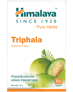 Himalaya Triphala wspomaga prawidłowe funkcjonowanie układu trawiennego 60 szt.
