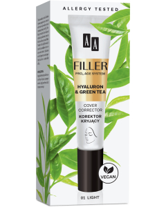 AA FILLER Cover Corrector Korektor Kryjący 01 Light, 10 ml