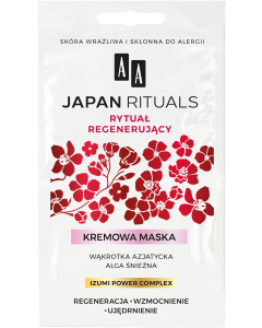 AA JAPAN RITUALS Kremowa maska regenerująco-wzmacniająca 2x 4 ml
