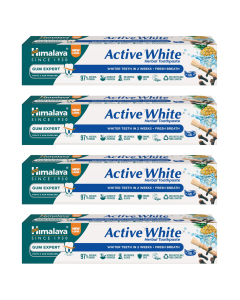ZESTAW Himalaya Ziołowa pasta wybielająca w żelu Active White 75 ml x 4 SZTUKI