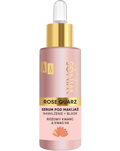 AA WINGS OF COLOR Rose Quarz Serum Pod Makijaż Różowy Kwarc i Kwas Ha 30 ml