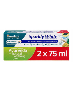 Himalaya SPARKLY WHITE Ayurveda pasta do zębów wybielająca Duopack 2x 75 ml