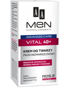 AA Men Advanced Care vital 40+ Krem do twarzy przeciwzmarszczkowy 50 ml