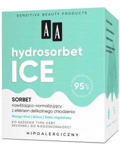 AA Hydrosorbet ICE Sorbet nawilżająco-normalizujący z efektem delikatnego chłodzenia 50 ml