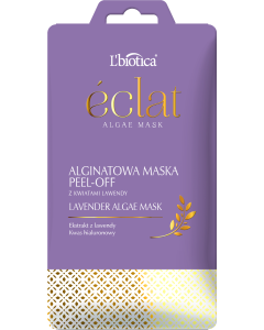 L'BIOTICA Eclat DIY maska Peel-off z Kwiatami Lawendy i Kwasem Hialuronowym 10 g