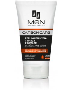 AA MEN CARBON CARE Peeling do mycia twarzy z węglem 150 ml