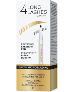 LONG4LASHES BROW MICROBLADING Precyzyjny pisak do brwi 01 medium brown 1,1 ml