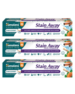 ZESTAW Himalaya Ziołowa pasta na przebarwienia zębów od kawy i herbaty Stain Away 75 ml 3 SZUKI