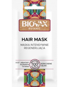 BIOVAX Botanic Maska intensywnie regenerująca z octem 20 ml