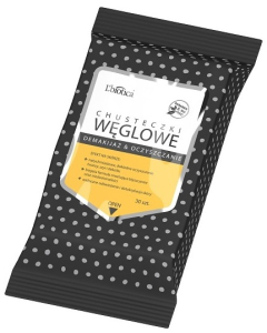 L'BIOTICA Chusteczki Węglowe 'Demakijaż i Oczyszczanie' 30 szt.