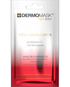 L'BIOTICA Dermomask Night Active Vita C+ Odmładzanie 12 ml
