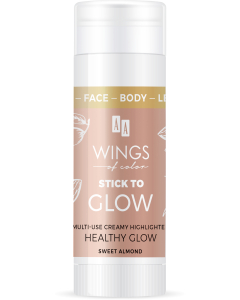 AA WINGS OF COLOR Face&Body&Leg Stick To Glow Multiuse Creamy Highlighter Healthy Glow Sweet Almond Oil 25 g