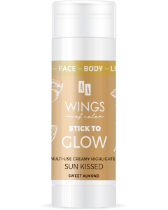 AA WINGS OF COLOR Face&Body&Leg Stick To Glow Multiuse Creamy Highlighter Sun Kissed Sweet Almond 25 g
